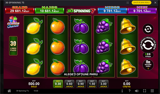 30 Spinning 7 Clover Chance slot