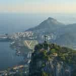 The coastline in Rio de Janeiro, Brazil.