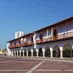 A colonial building in Cartagena, Colombia.