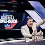 Marcelo Mesqueu celebrates his success in the 2022 Monaco EPT Main Event.